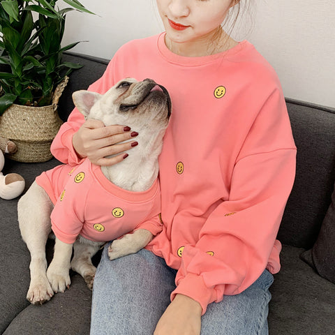 Matching Dog Shirt and Owner Hoodie